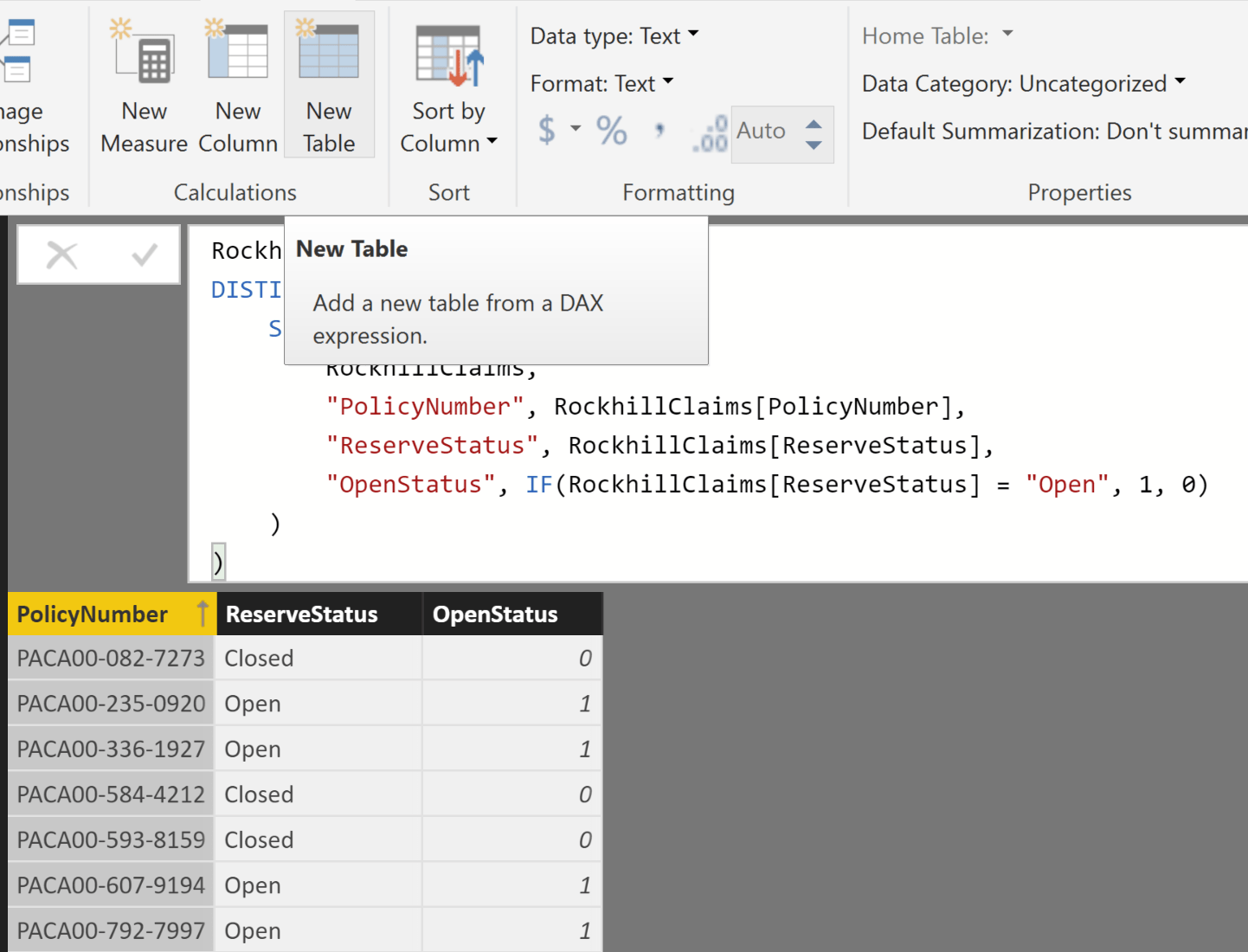 sql server Translate SELECT DISTINCT tsql query to DAX expression