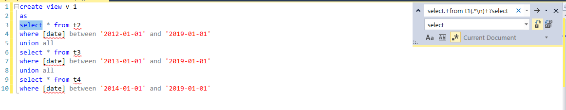 Sql View Definition