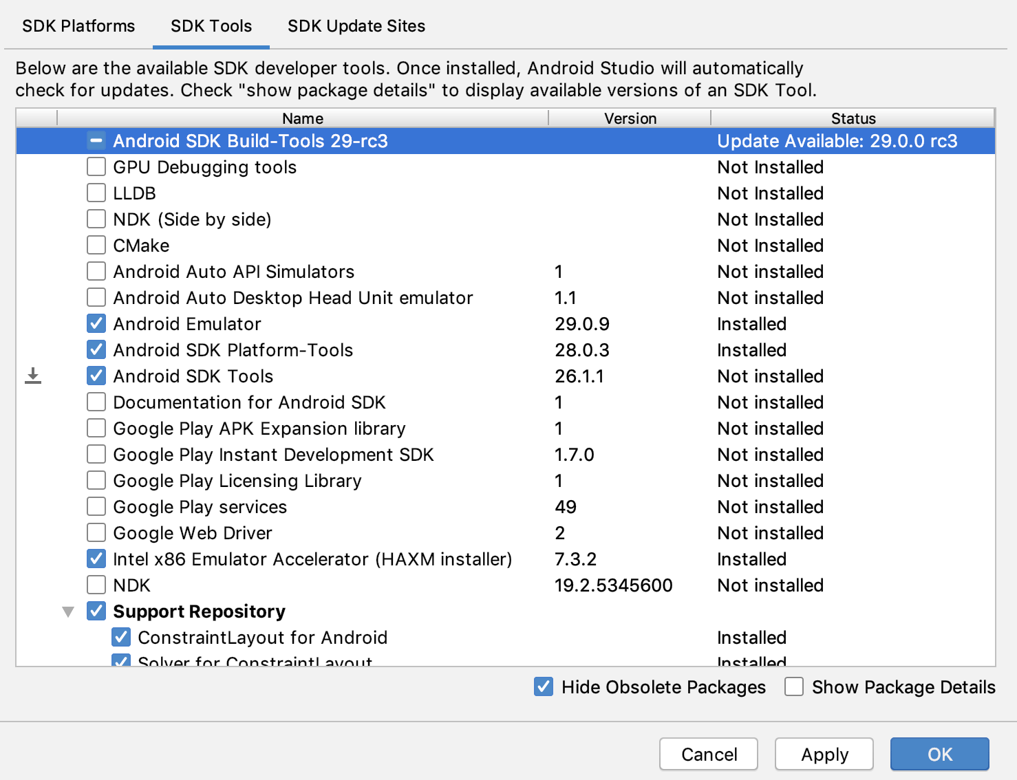 android studio Cannot install SDK Tools 28.0.3 Stack Overflow