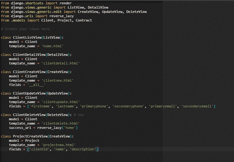I am building a webapplication using Django. I have created 3 models in