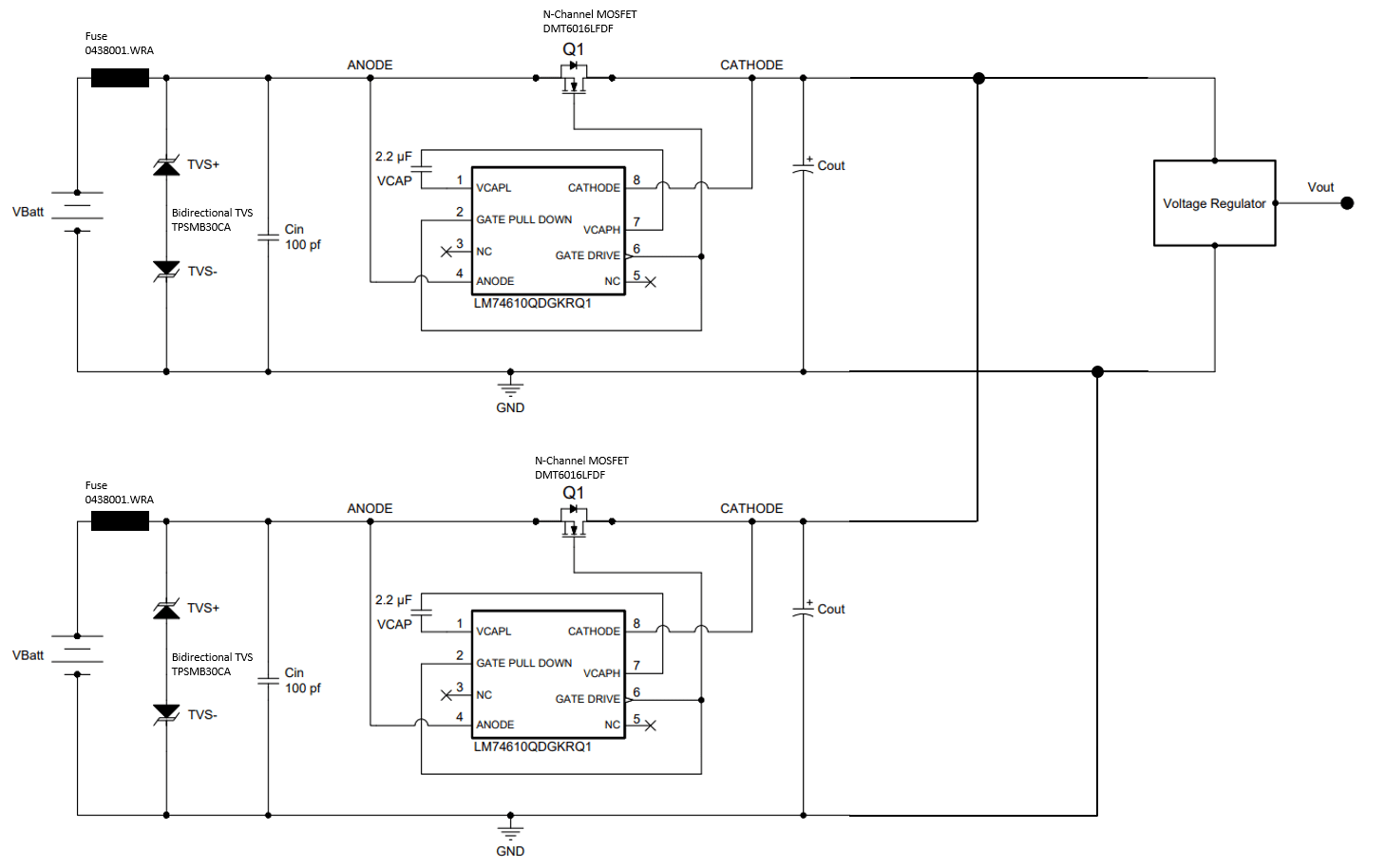 Power ORing using PChannel MOSFETs Electrical Engineering Stack Exchange