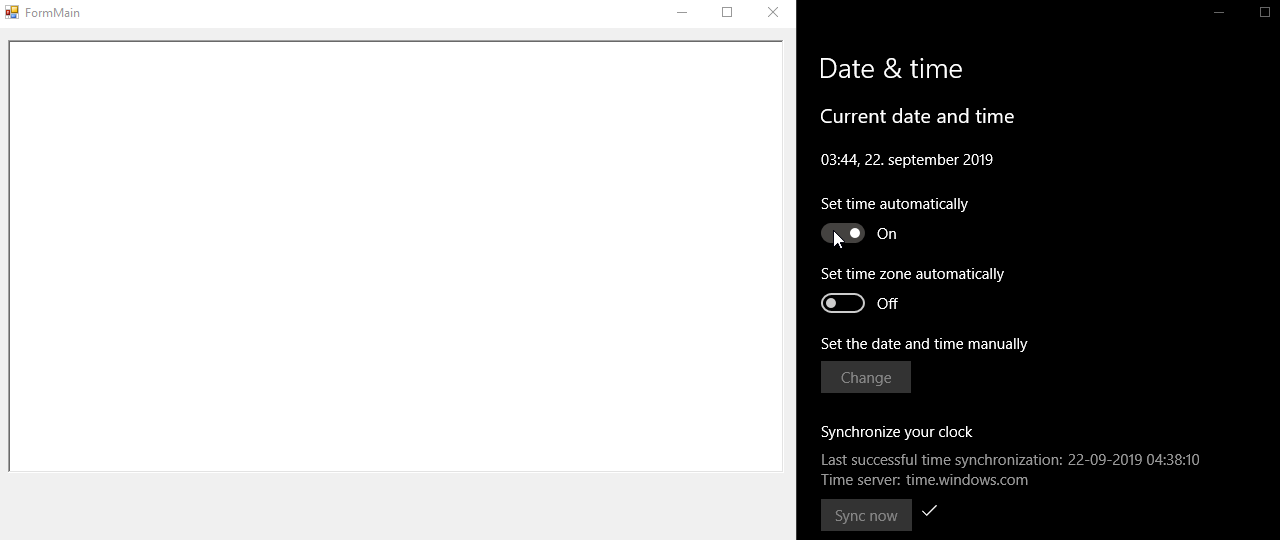 c SystemEvents.TimeChanged not firing (UPDATED!) Stack Overflow