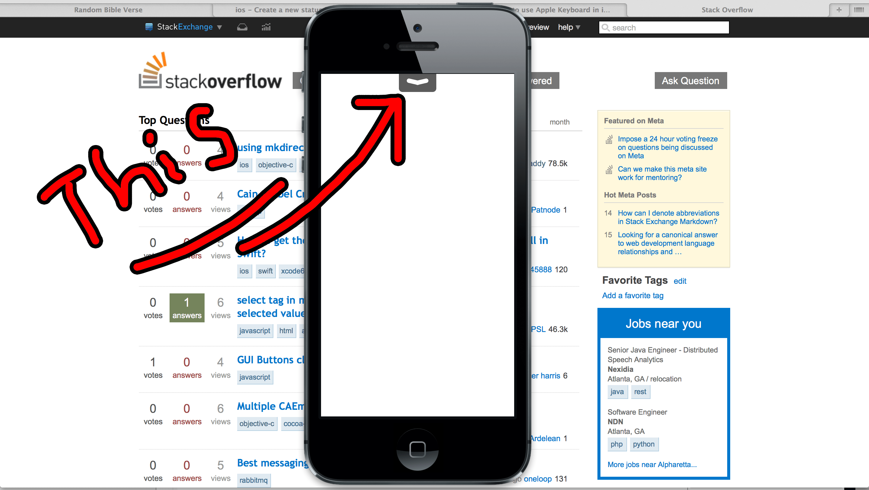 ios Show status bar AND prompt notification drop down Stack Overflow