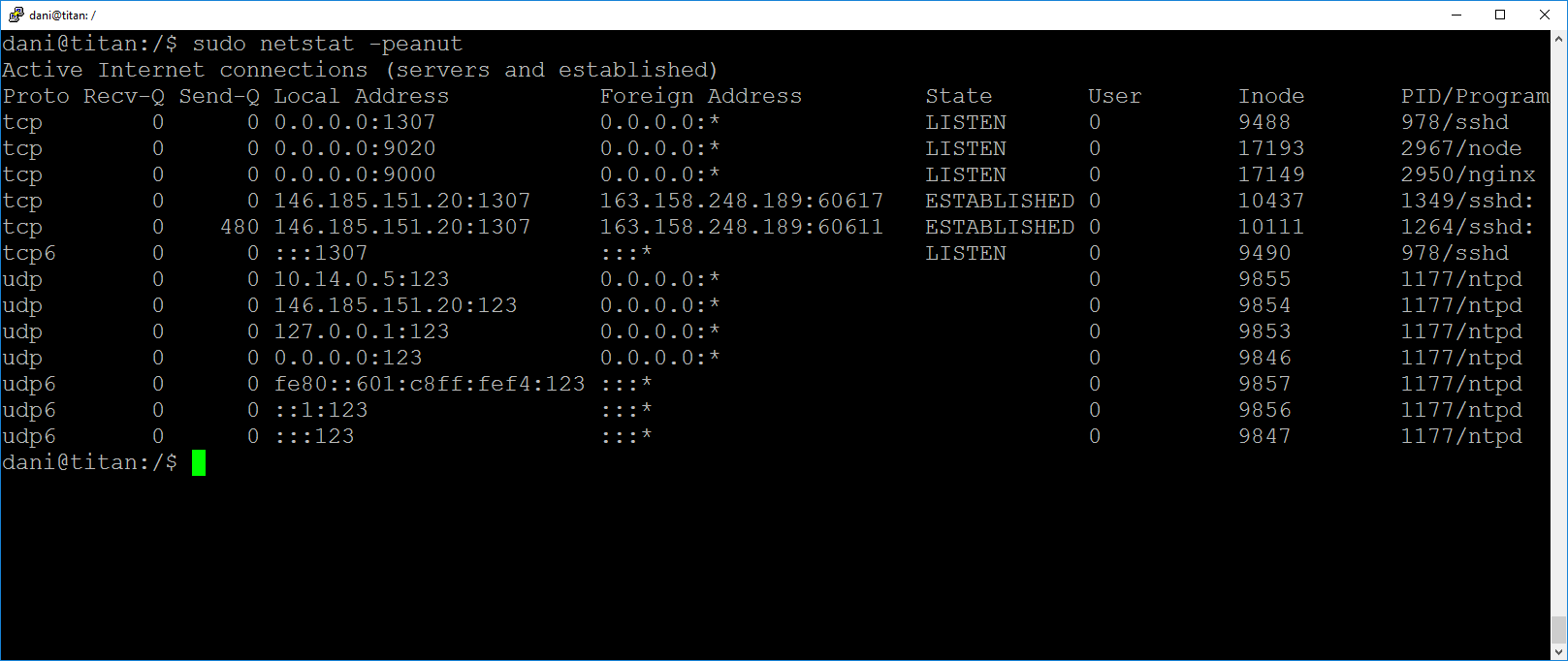 node.js Ghost With Nginx Only Works on Port 80 Server