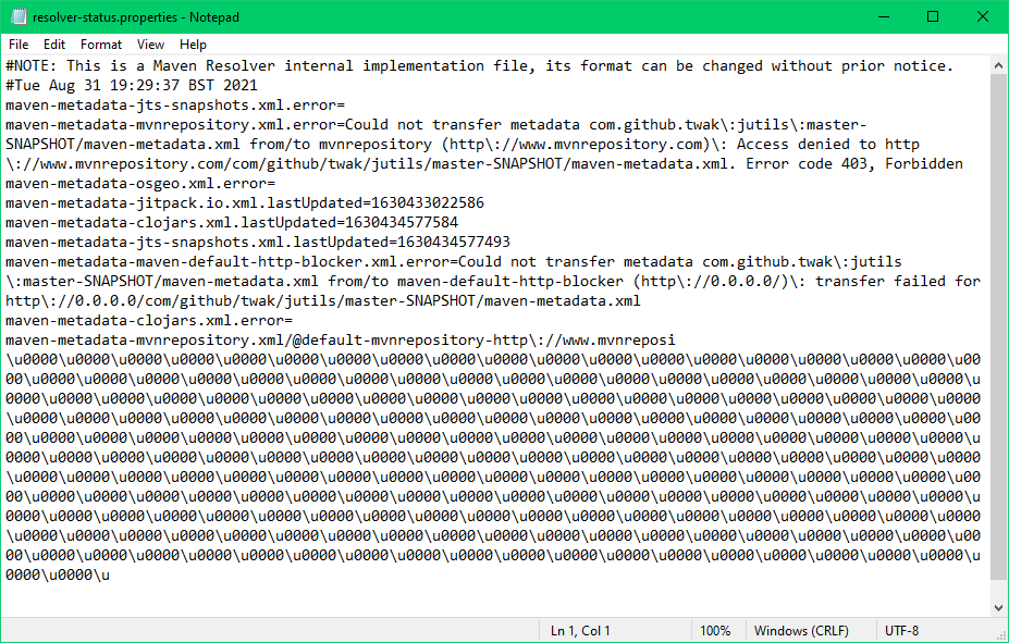 macos java.lang.IllegalArgumentException Malformed \uxxxx encoding