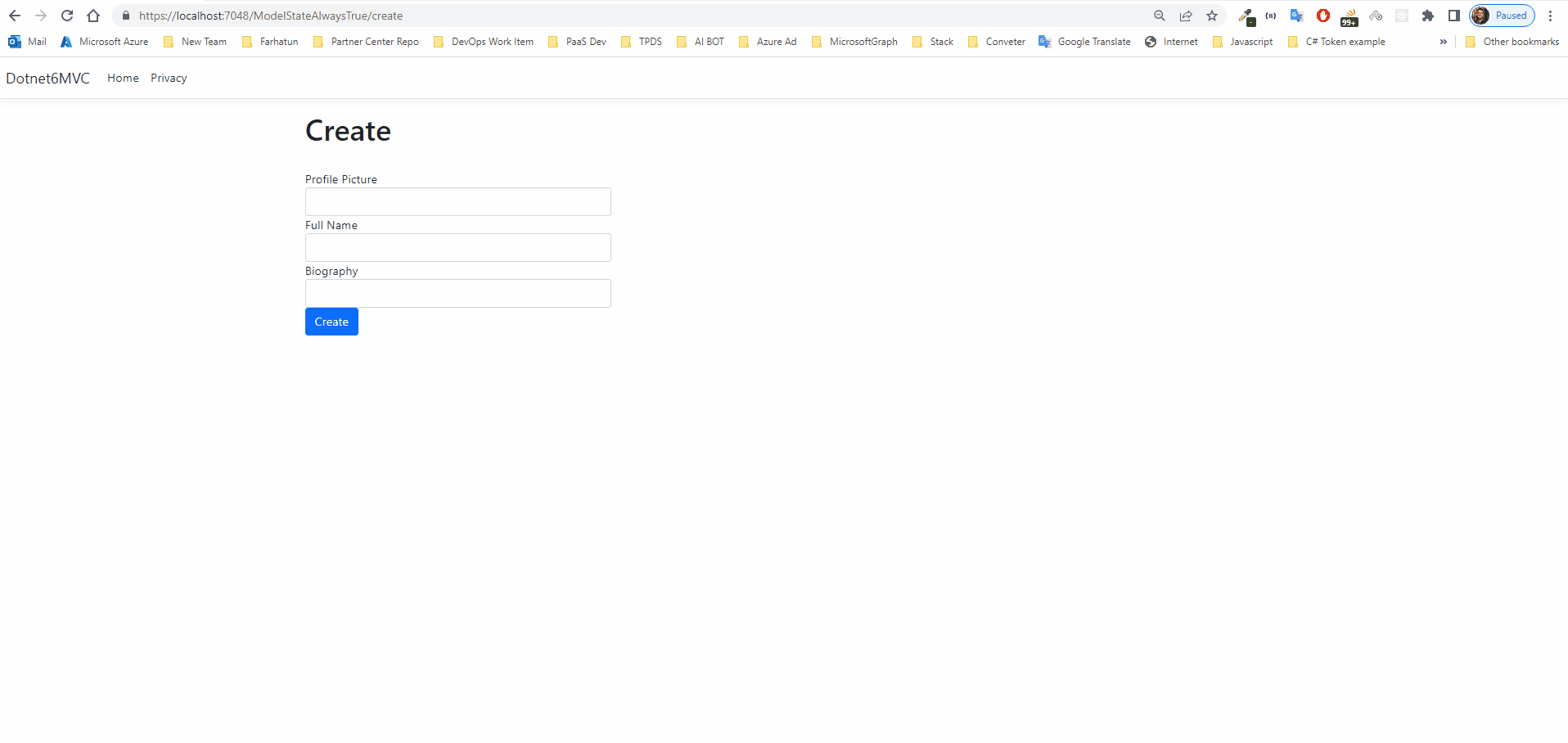 c Core MVC ModelState value Stack Overflow