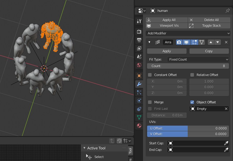 modifiers Creating an Array Rotation Blender Stack Exchange