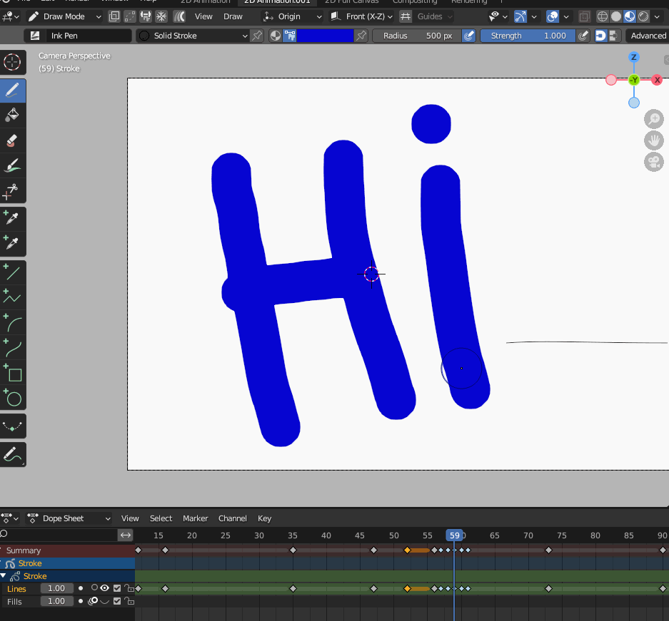 White outline on the black background of the model, black outline