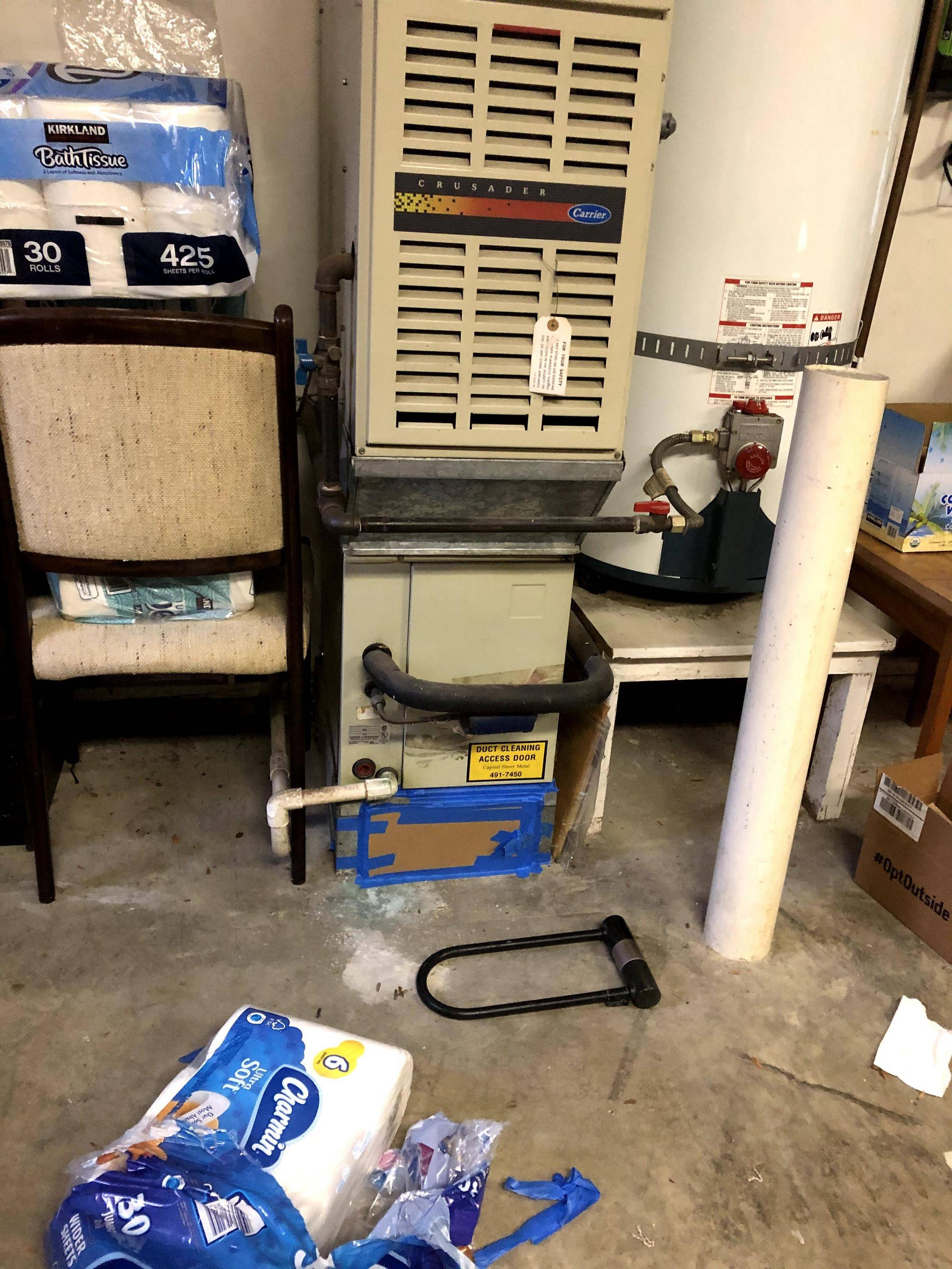 HVAC fan turned off by itself with associated burning smell Love