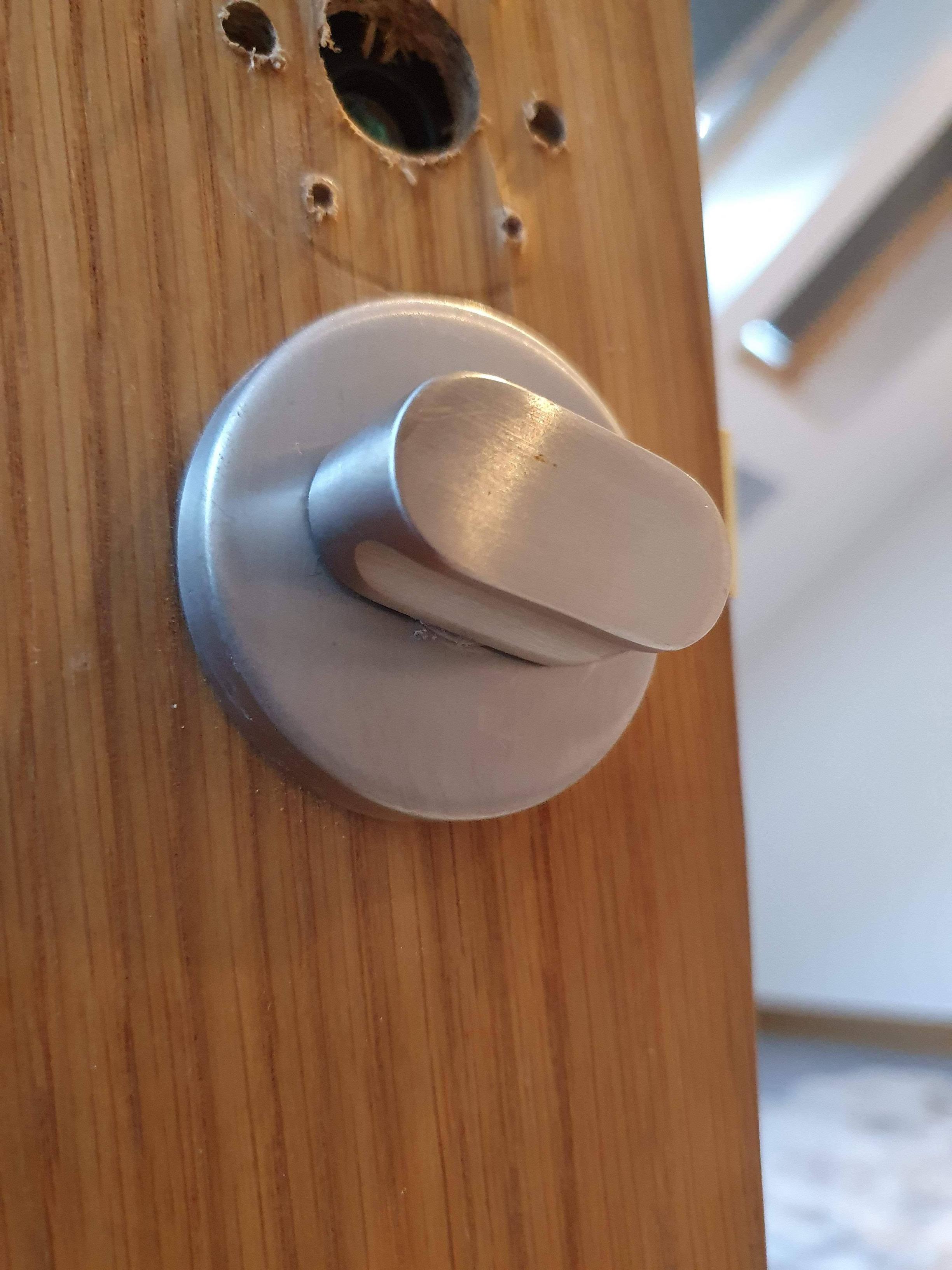 Remove a problematic bathroom thumb lock Home Improvement Stack Exchange