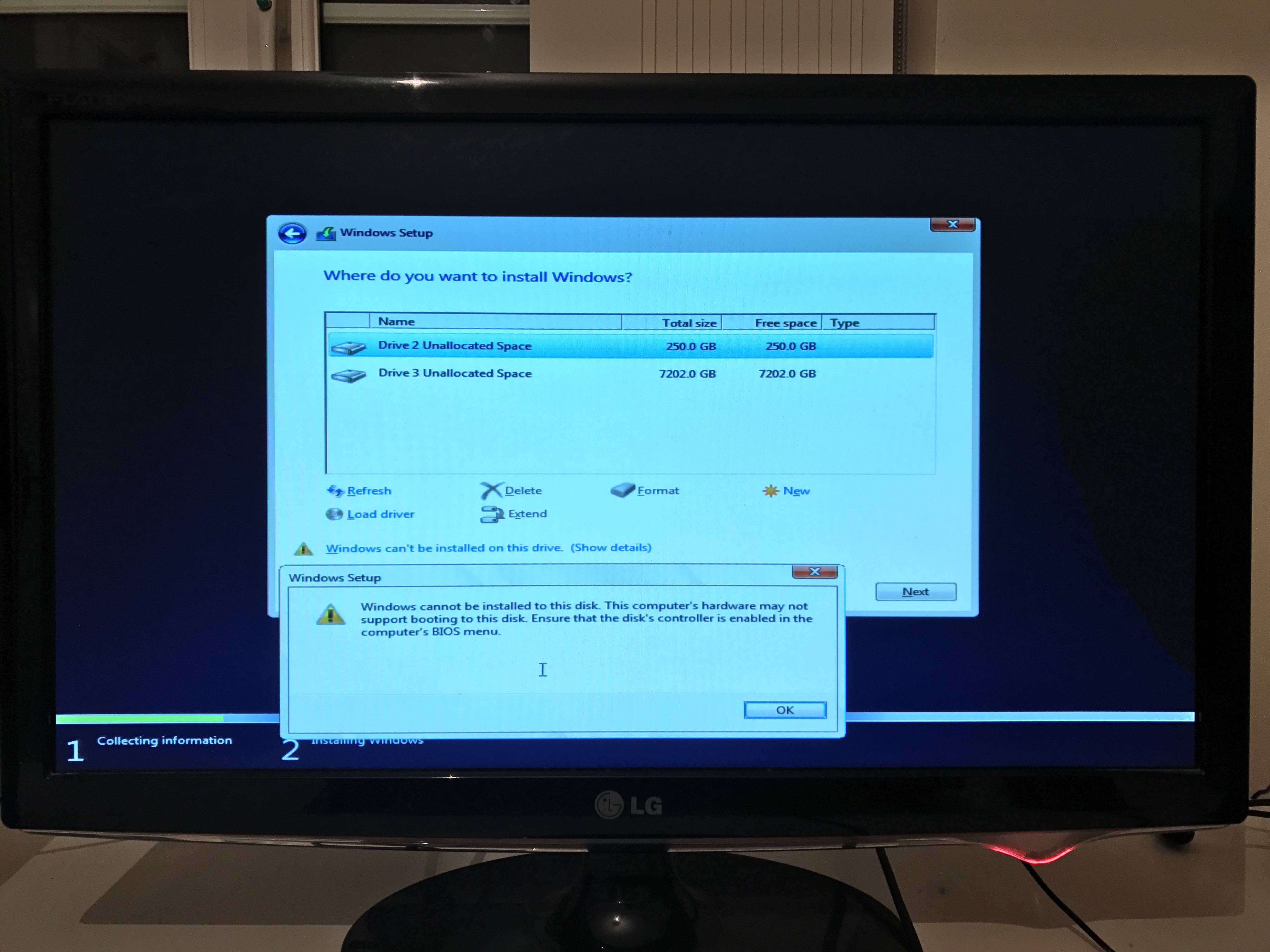 raid Unable to install Windows Server Server Fault