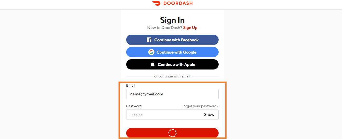 Doordash Login(03)