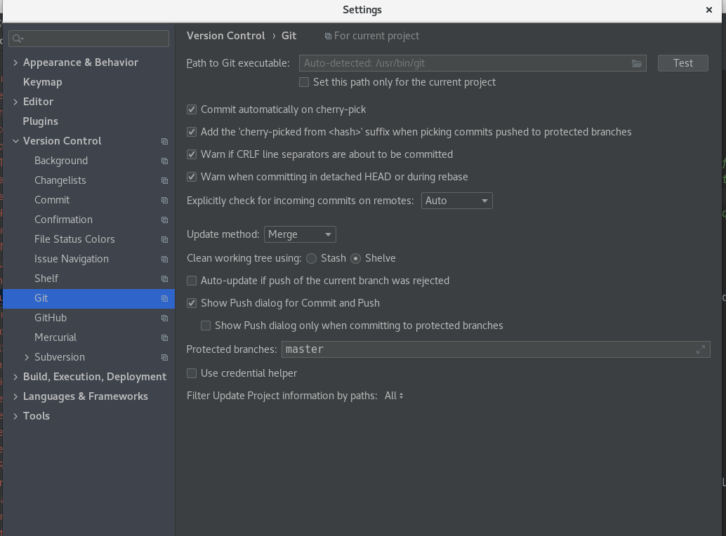 After git clone all files are unversioned GIT IntelliJ Stack Overflow