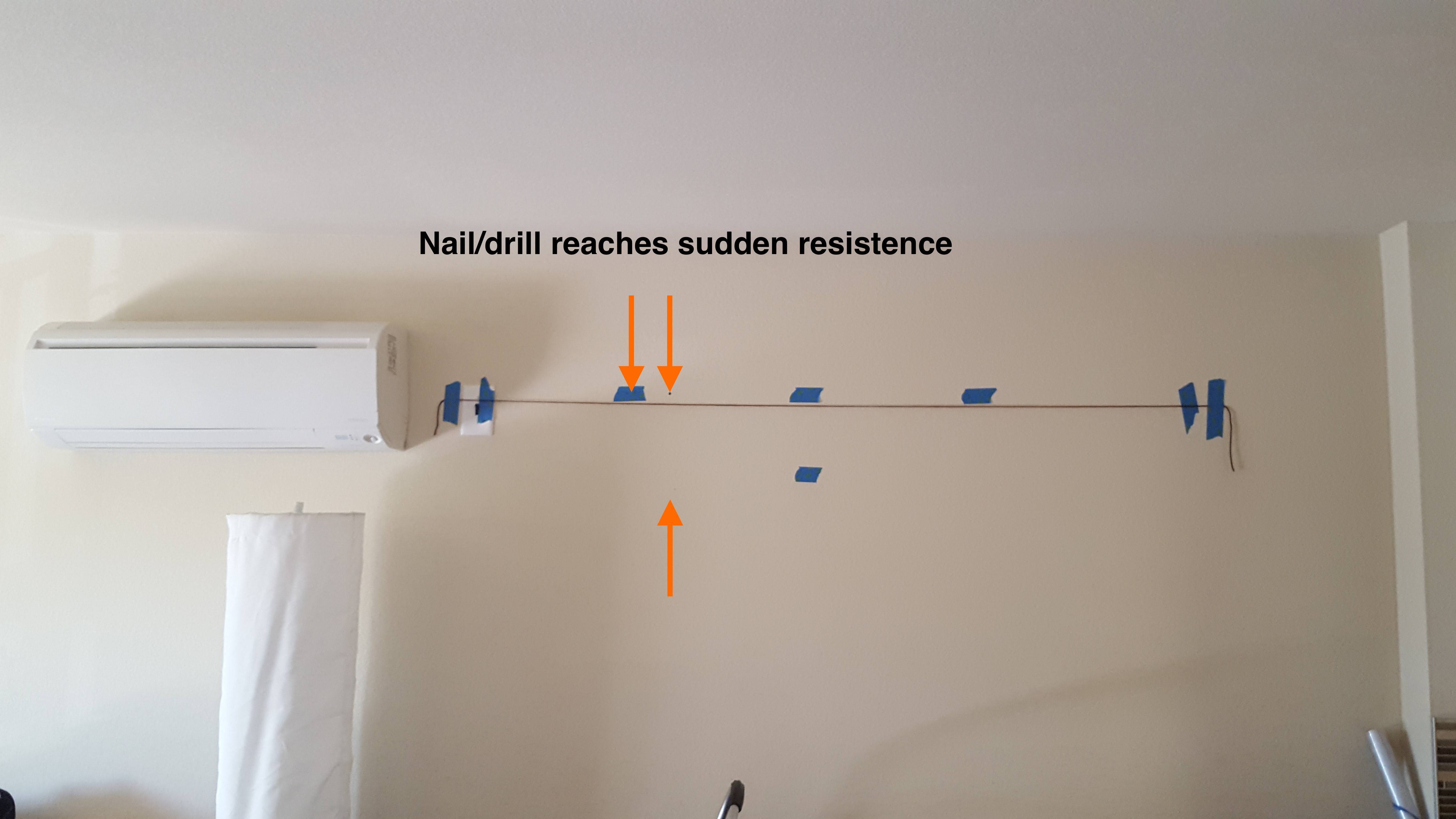 Drilling through drywall, hitting mystery object - Home Improvement