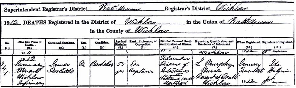 united kingdom UK death certificate details in 1908 Genealogy