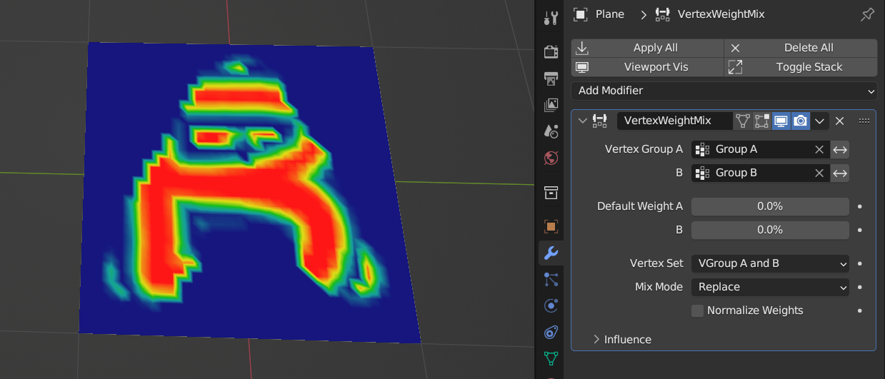 How can I transfer weight paint between different vertex groups of the