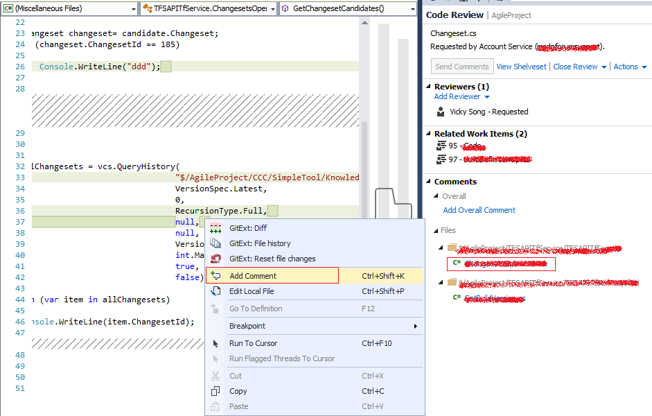 azure devops How do I add links to certain code lines of code repro