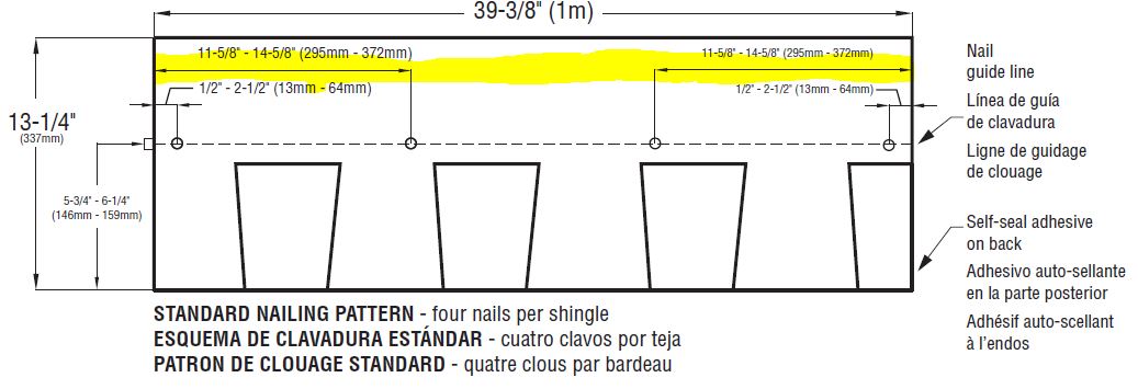 Timberline Shingle Nailing Pattern - Nail Ftempo