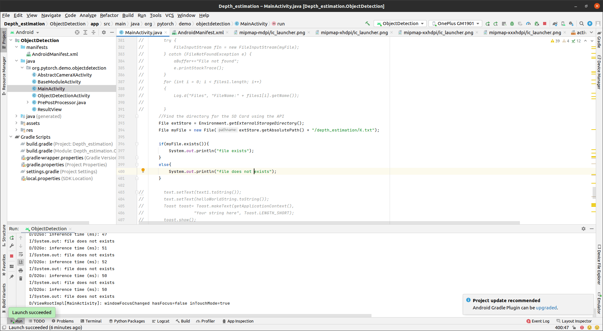 java Unable to read a text file from external storage (Android studio