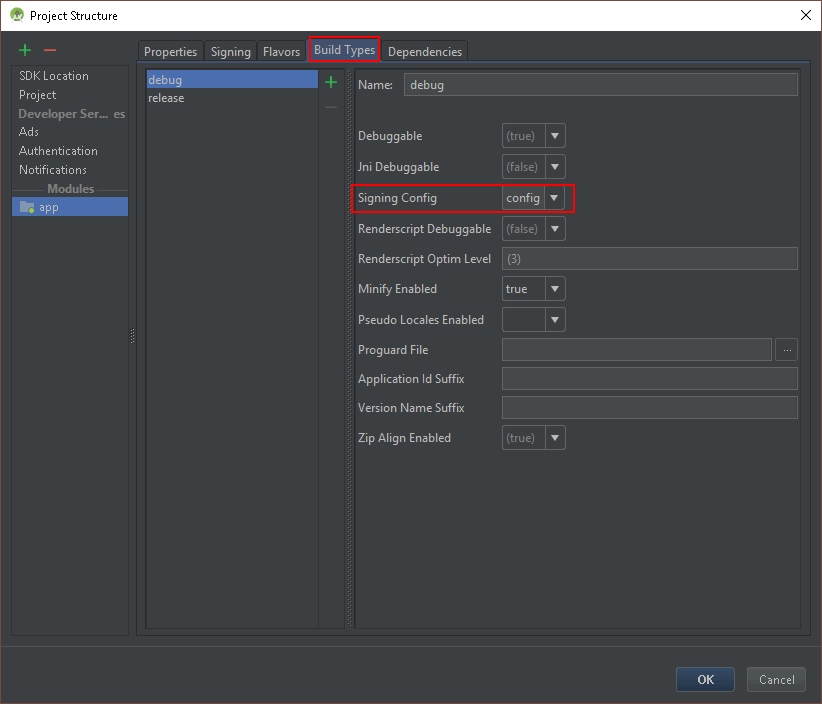 android studio release apk is not signed Stack Overflow