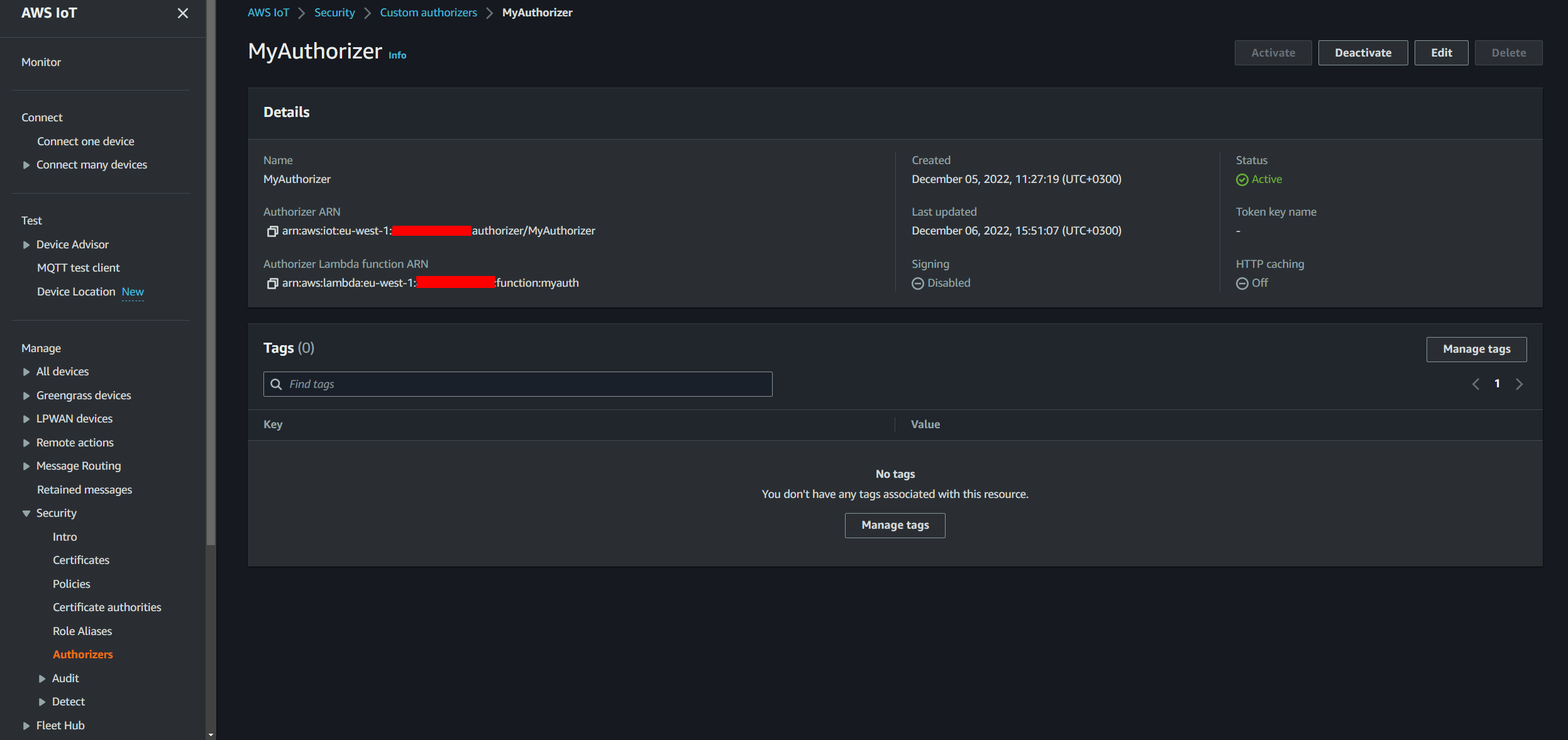 node.js Connecting to aws iot core with mqtt username and password
