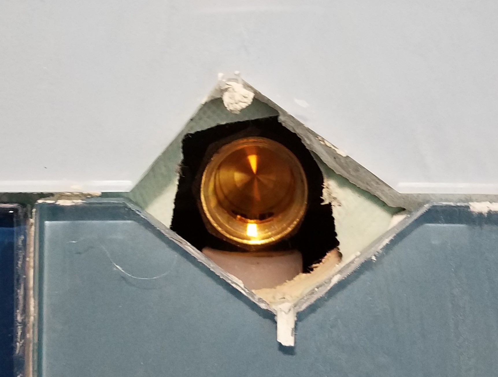 plumbing Gaps in Tiles Around Shower Fixture Holes Waterproofing