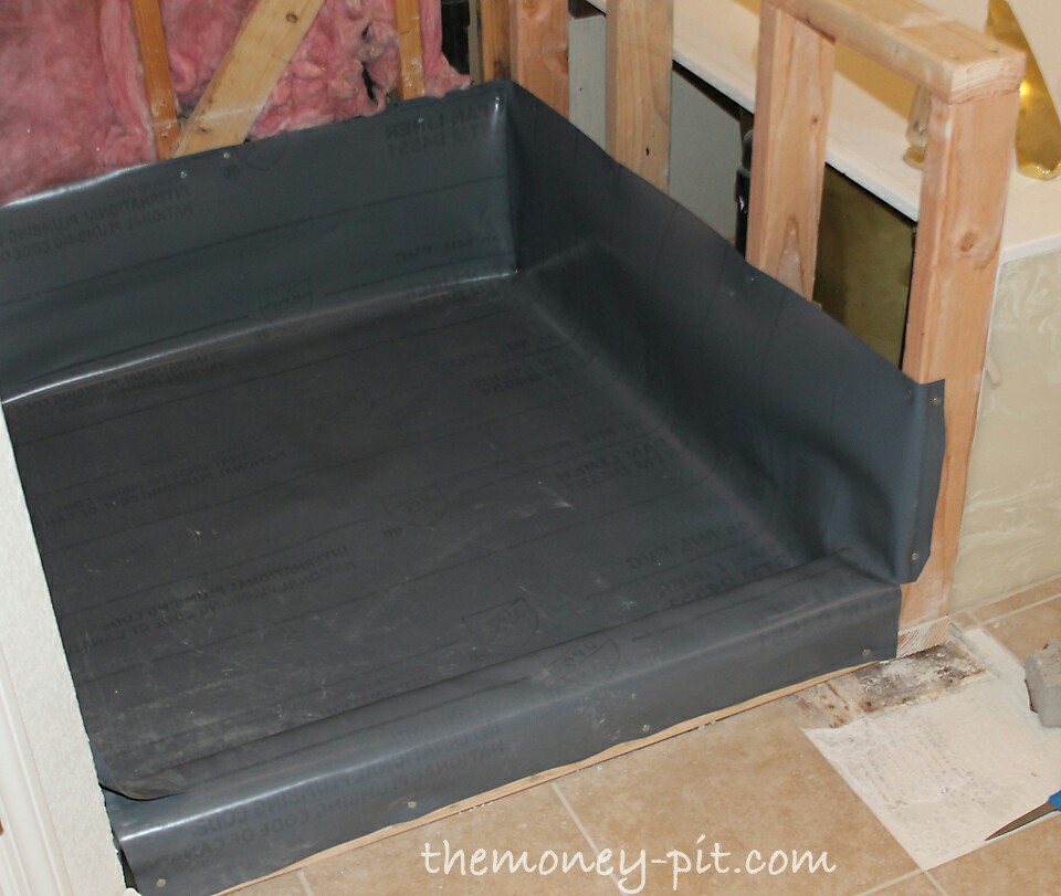 Basement shower tiled floor not sealed by builder what now Home