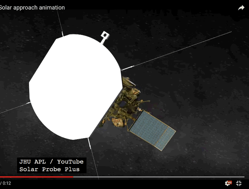 How does the Parker Solar Probe's heat shield protect it from dust near