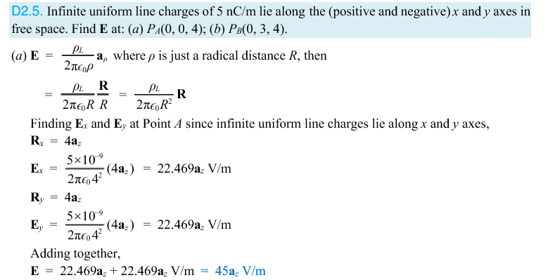 homework and exercises Coulomb's law and electric field intensity