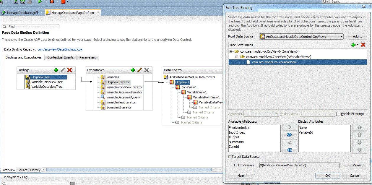 oracle ADF filter table based on tree selection Stack Overflow