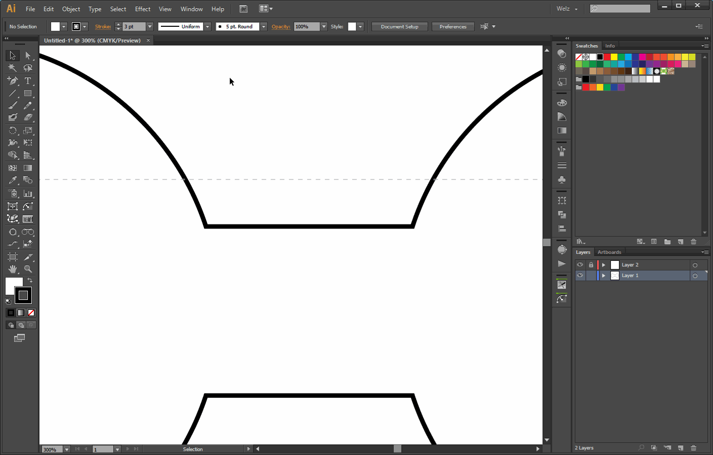 Round corners (fillet) in Illustrator CS6