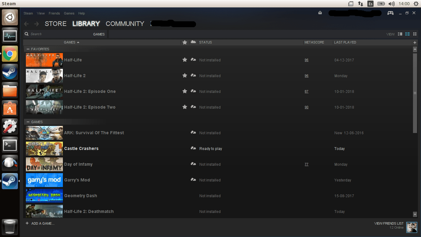 16.04 PlayOnLinux Steam black screen Ask Ubuntu