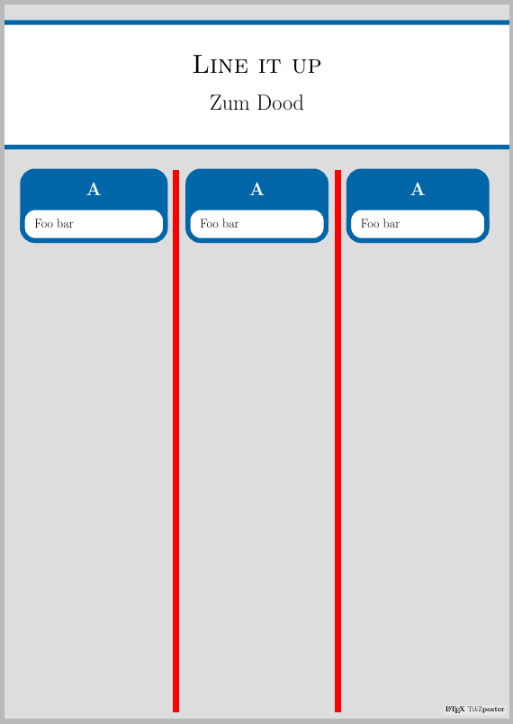 How to add a vertical ruler between columns for tikzposter? TeX