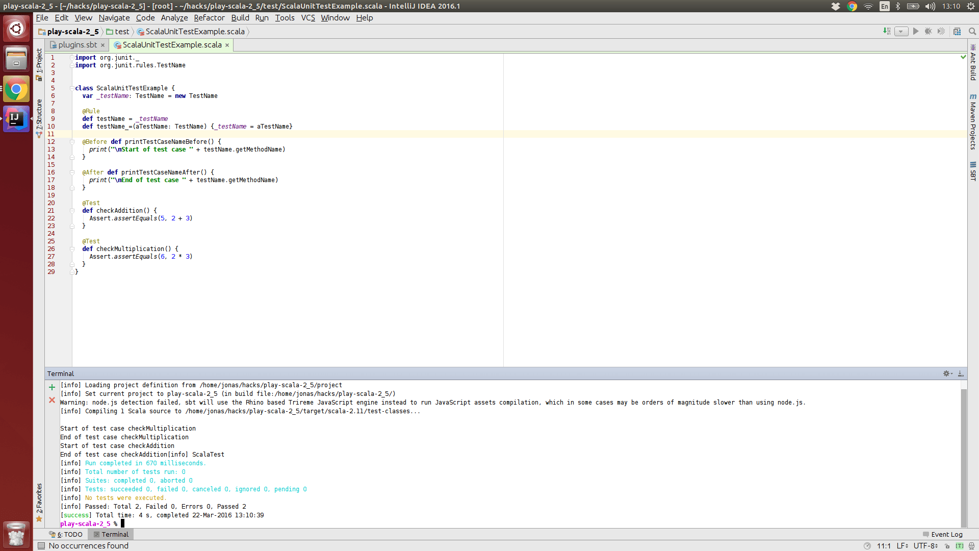 junit Logging unit test name in Scala Stack Overflow