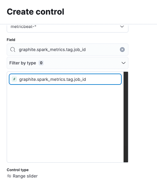 elasticsearch Kibana Add control number field not as "Range
