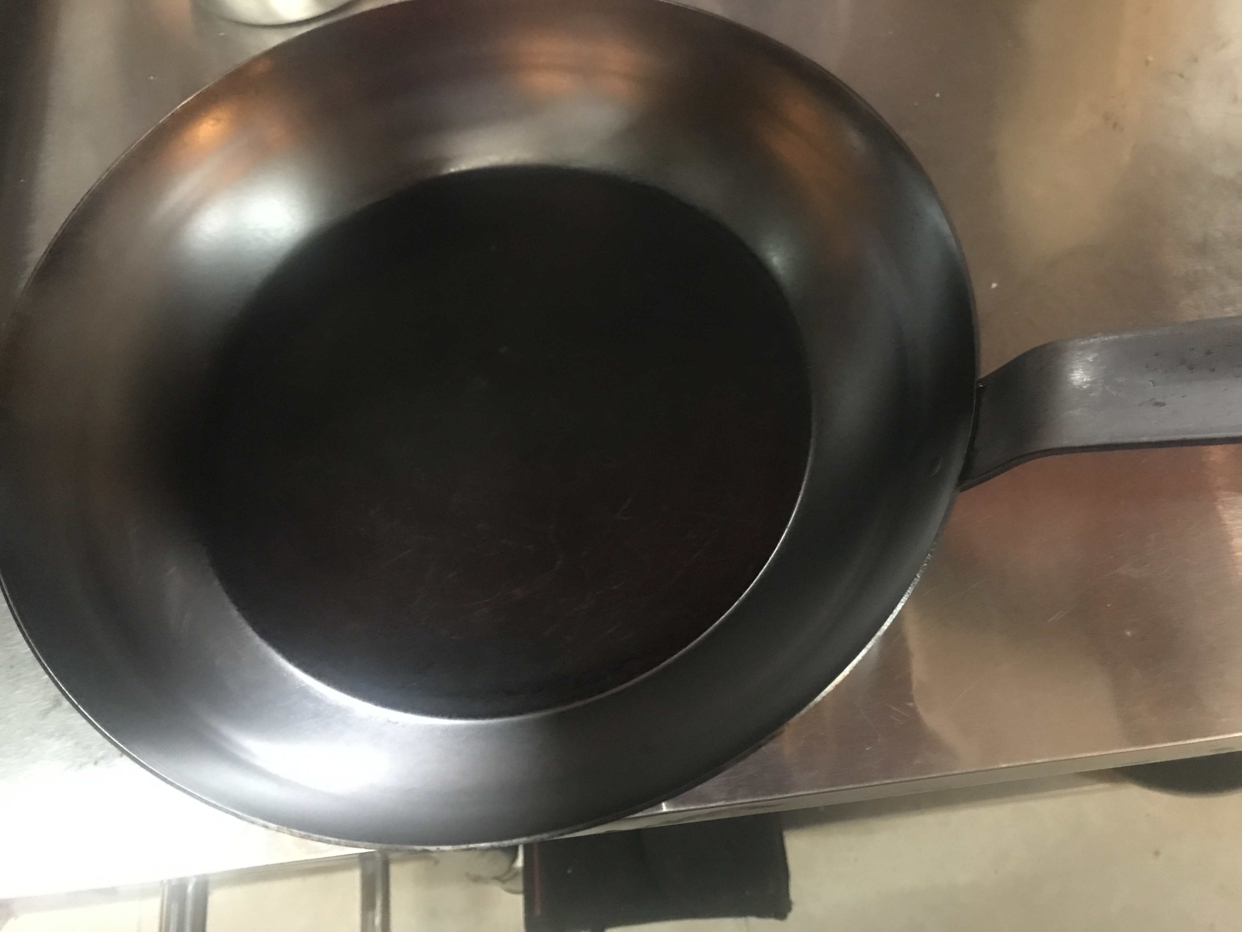 Carbon steel seasoning Seasoned Advice