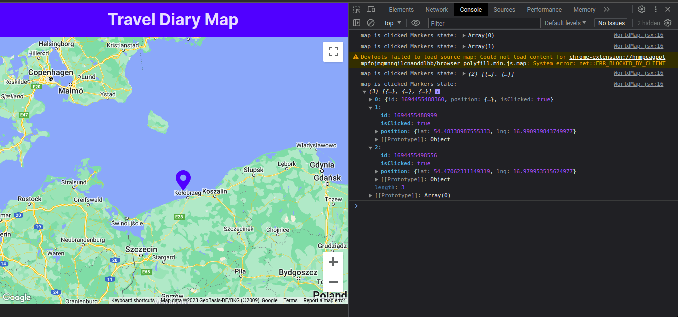 javascript Render a marker component with React and googlereactmap