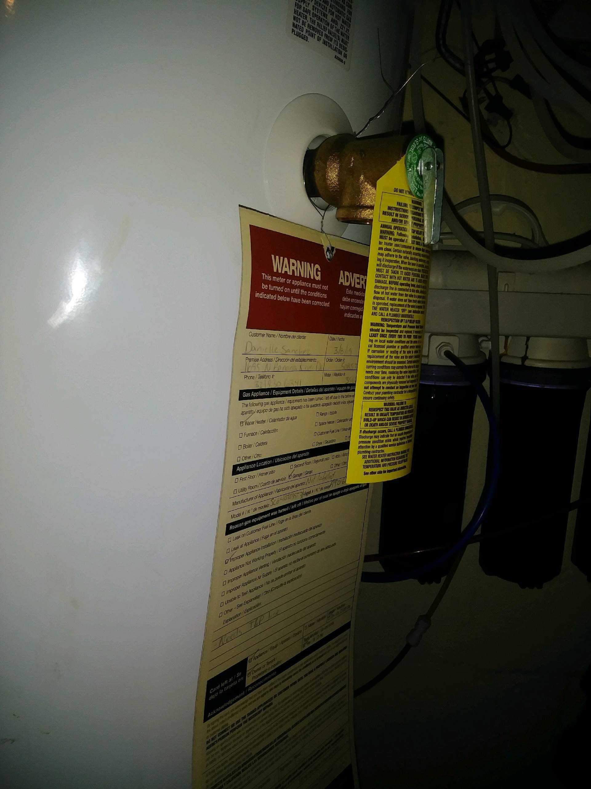 plumbing T&P valve line for hot water heater Home Improvement Stack