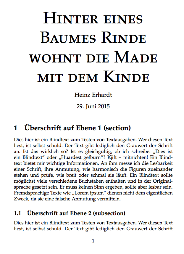 Palatino font and title TeX LaTeX Stack Exchange