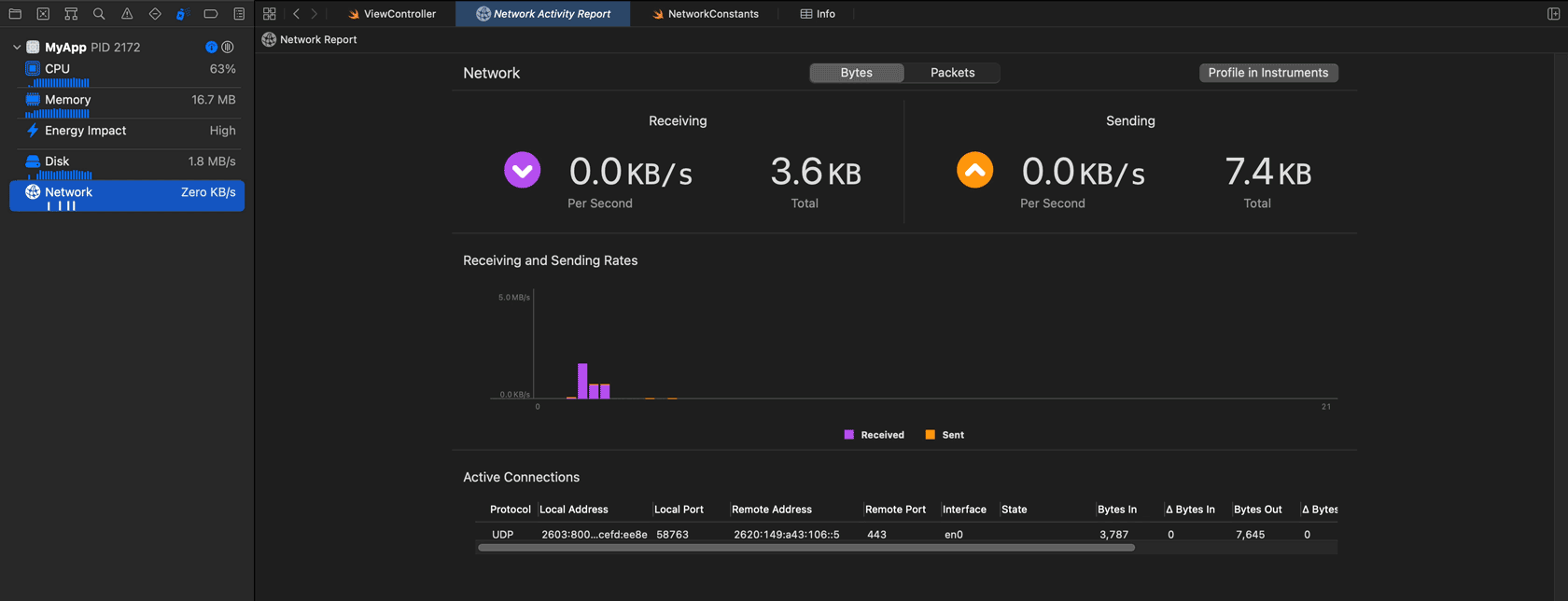 xcode11 How to enable network debugging in Xcode debug