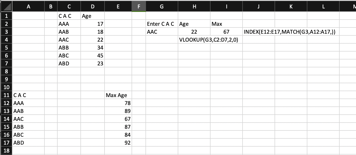If Two Cells Match, Return Value From Another Column in Excel Stack