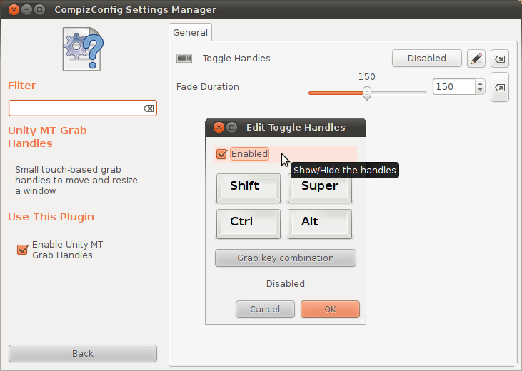 multi touch How do I use Unity drag handles? Ask Ubuntu