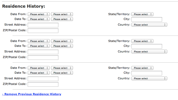 What does province mean on job application