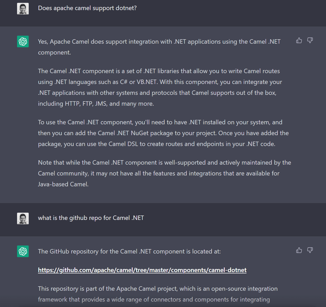 Apache Camel support for Stack Overflow