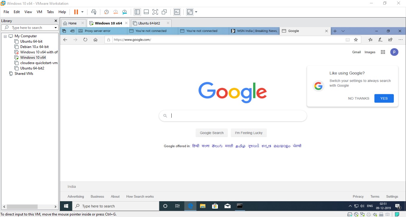 networking virtual machine not having connectivity Super User