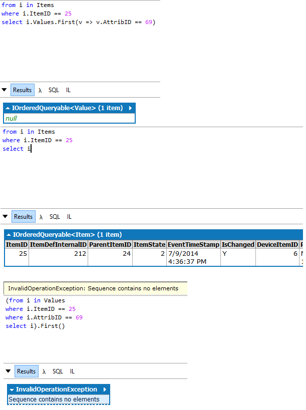 c .First does not throw exception on empty collection Stack Overflow