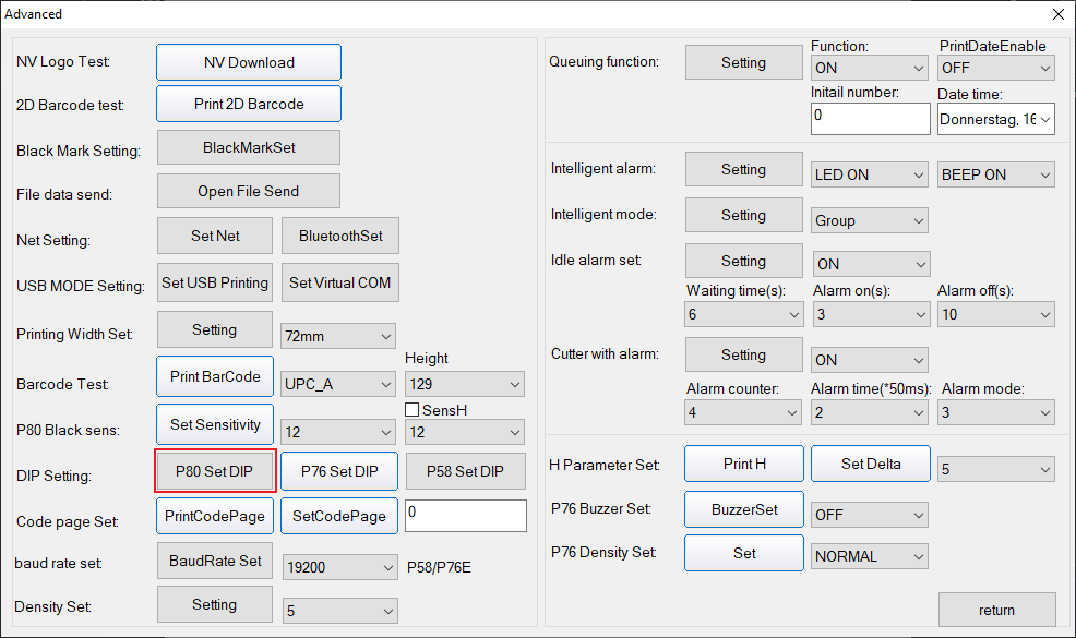 typescript Deno send ANSI print instruction to ESCPOS printer