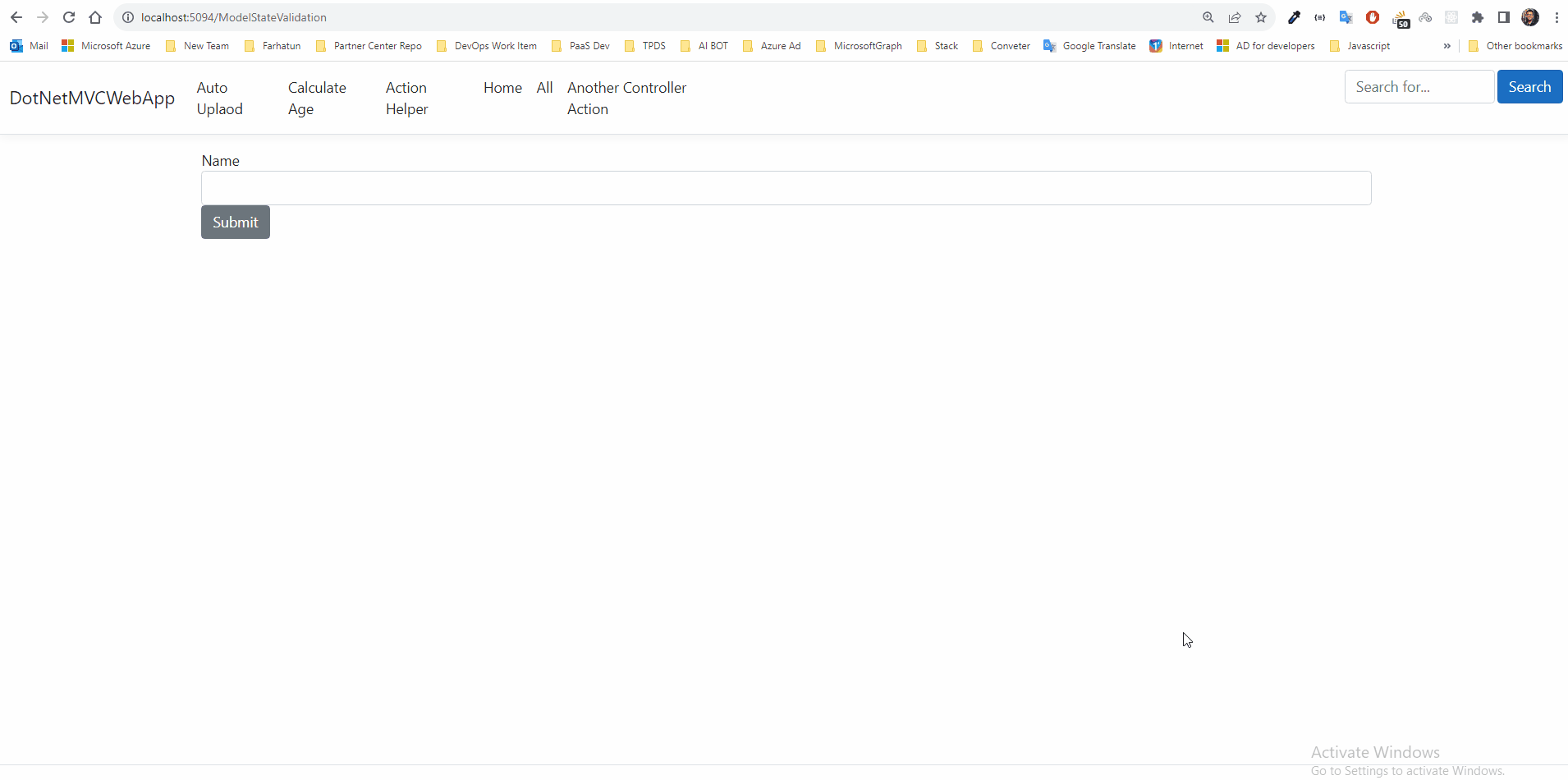 c when call api using ajax jQuery validation annotation not working