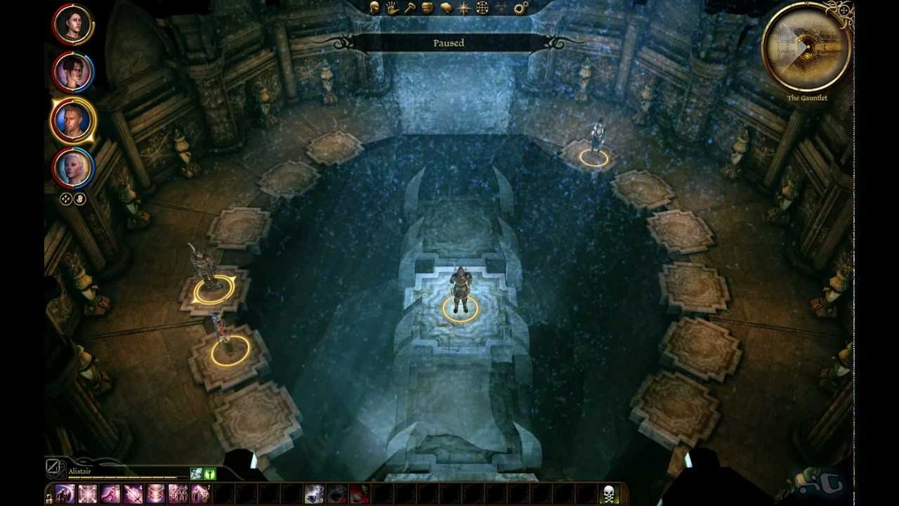 What is the effect of every button in the Gauntlet Bridge Puzzle of Dragon AgeOrigins? Arqade