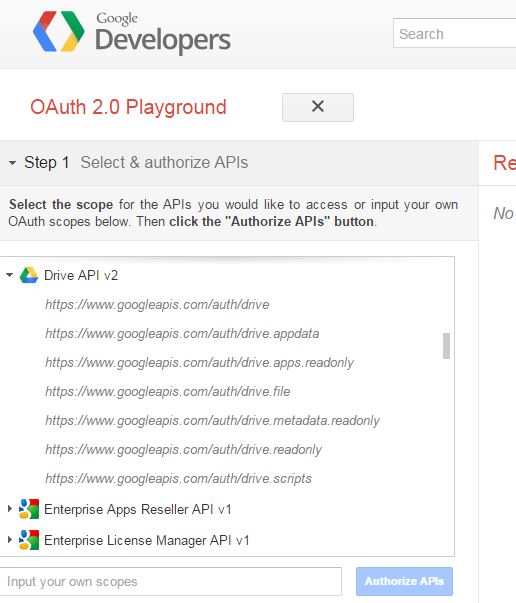 Google API PHP Client Choosing the right Scopes Stack Overflow
